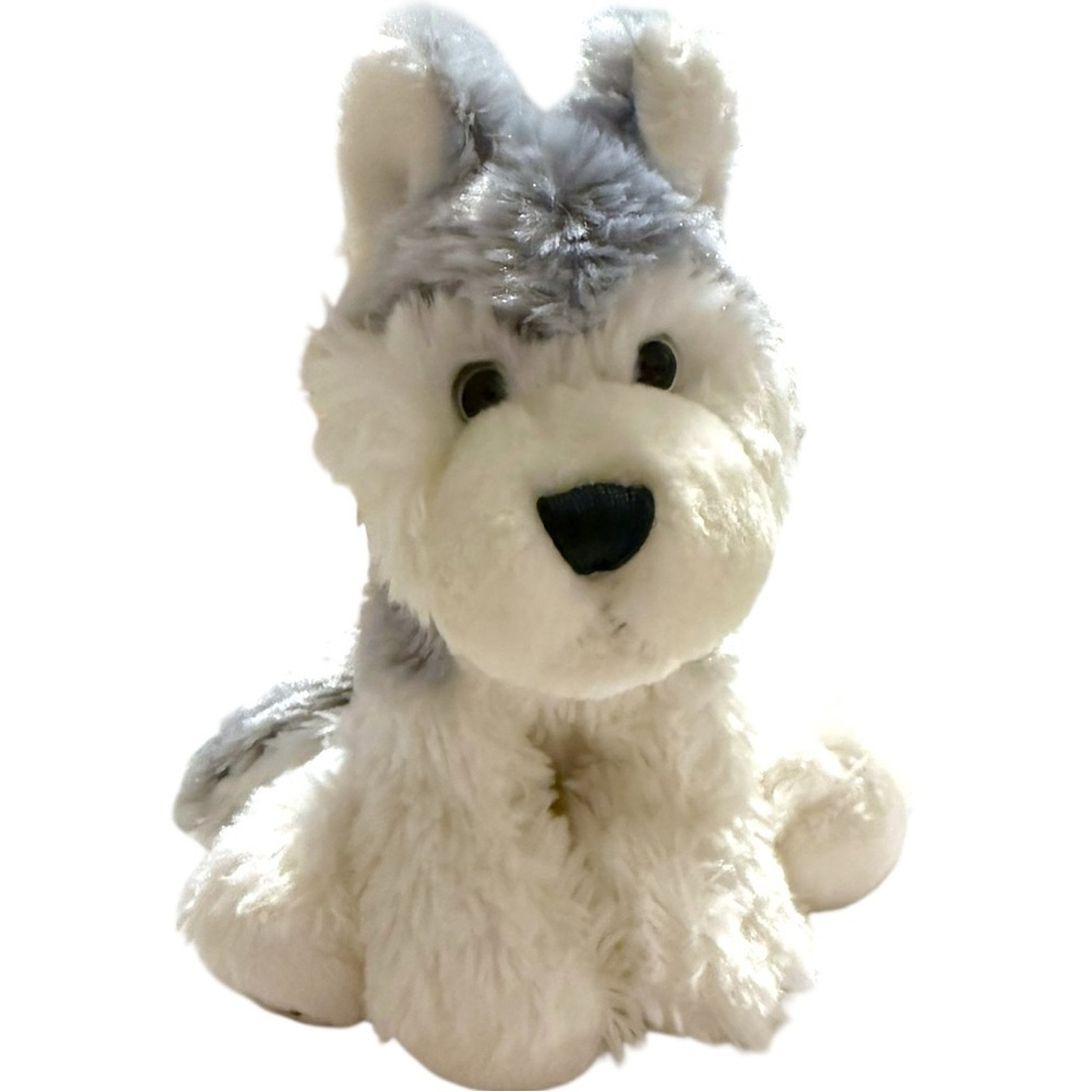 Ganz Webkinz Husky Plush Stuffed Animal Dog HM120 Gray White Retired